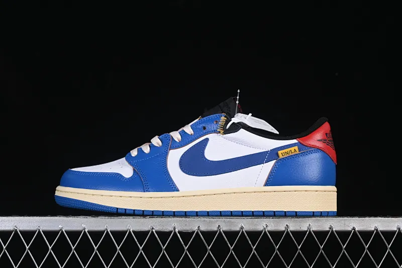 All categories Air Jordan Jordan series basketball shoes Air Jordan 1 Low Air Jordan 1 Low AJ1 Joe 1 UN blue and white low-top cultural and casual sneakers HQ6998-146